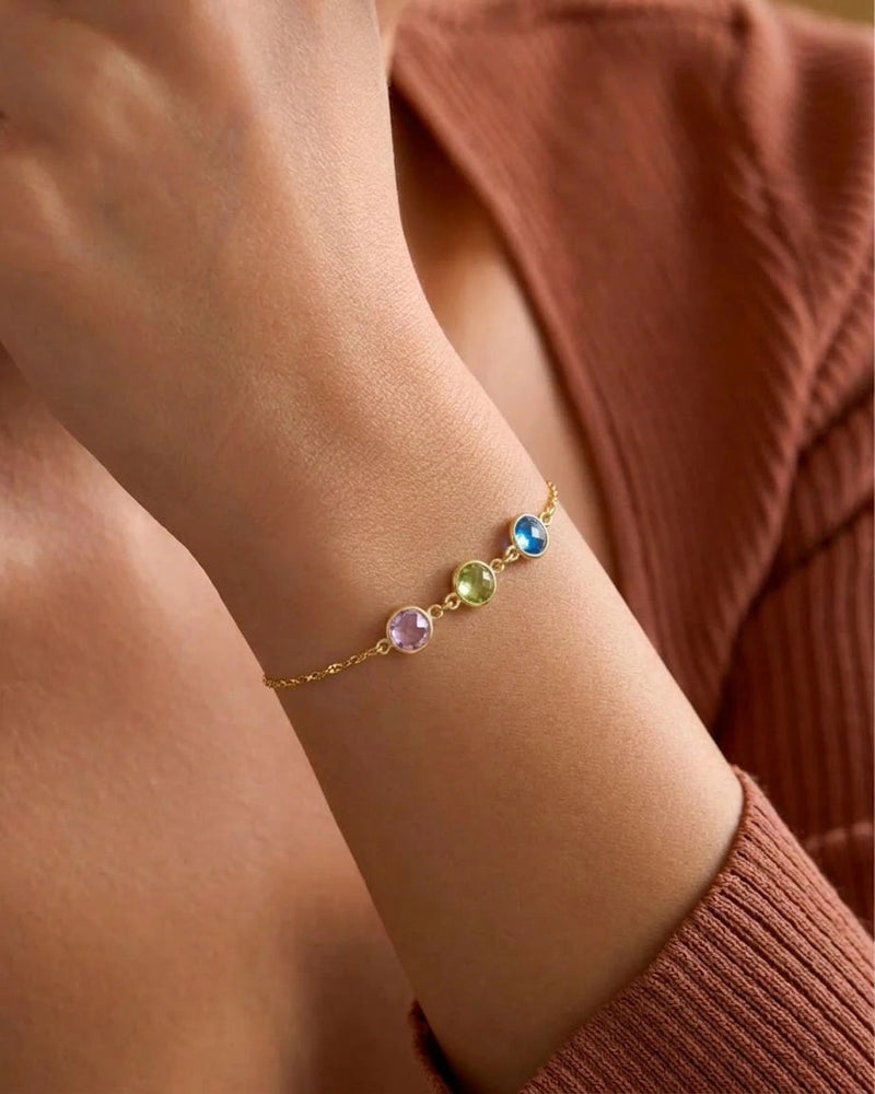 Custom Birthstone Bracelet - CG1040S,CG3645S,CG3646S,CG3647S,CG3648S,CG1046S,CG3649S,CG3650S,CG3651S,CG3652S,CG1052S,CG3653S,CG3654S,CG3655S,CG3656S