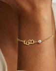 Connected Initials Bracelet - CG4184S,CG4185S,CG4186S,CG4187S,CG4188S,CG4189S