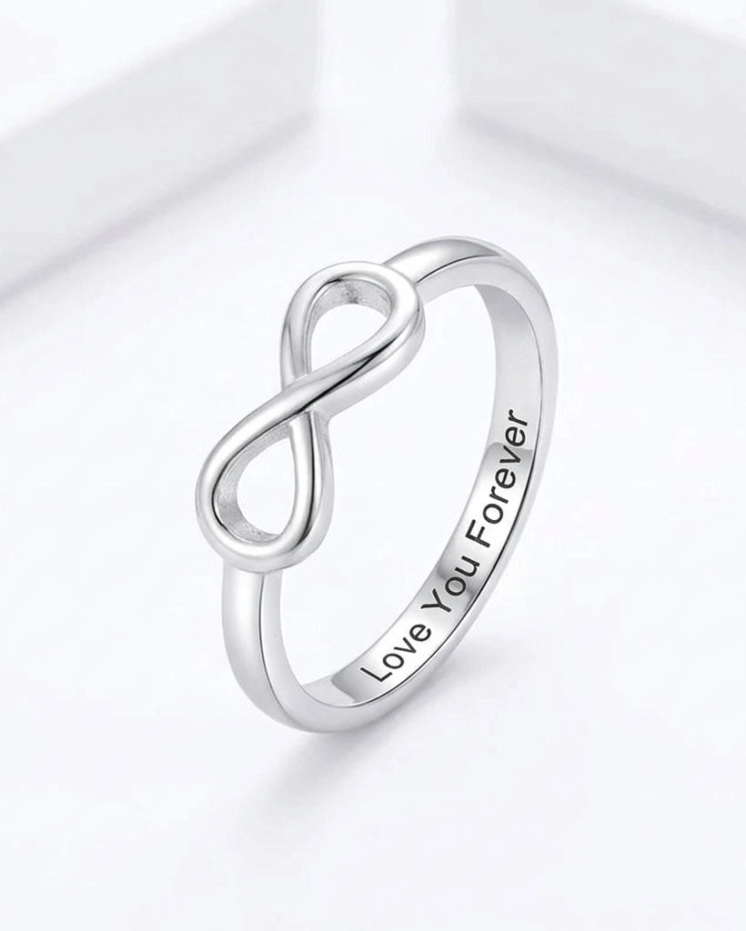 Custom Engraved Infinity Ring