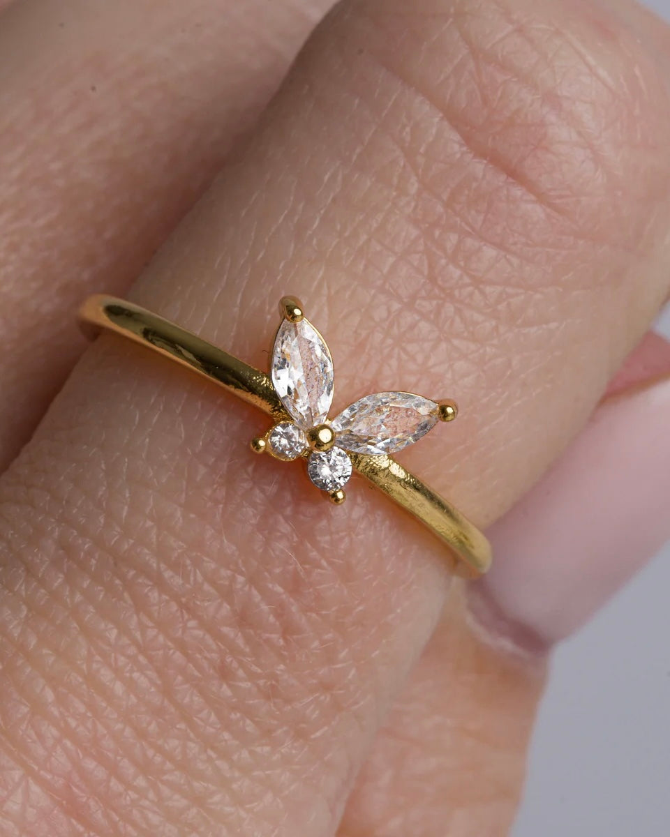 Dainty Butterfly Diamond Ring - CG2942S,CG2943S,CG2944S