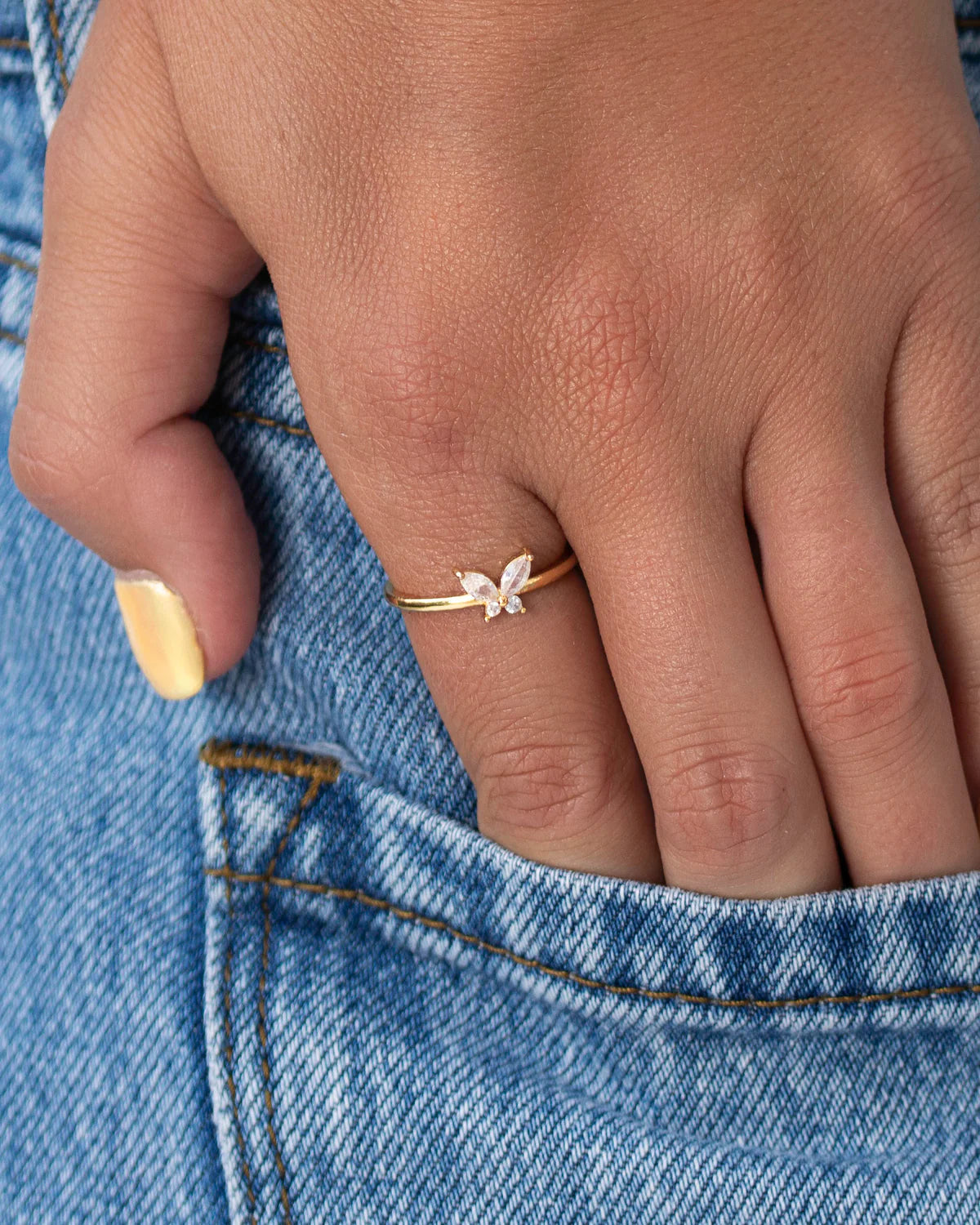 Dainty Butterfly Diamond Ring - CG2942S,CG2943S,CG2944S