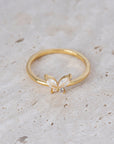 Dainty Butterfly Diamond Ring - CG2942S,CG2943S,CG2944S