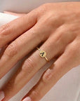Dainty Personalized Initial Ring - CG2396S,CG2397S,CG2398S,CG2399S,CG2400S,CG2401S