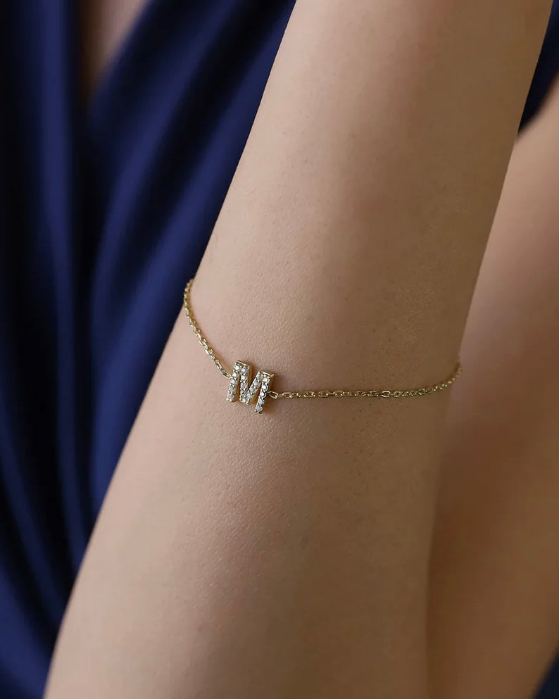 Diamond Initial Bracelet - CG3892S,CG3893S,CG3894S
