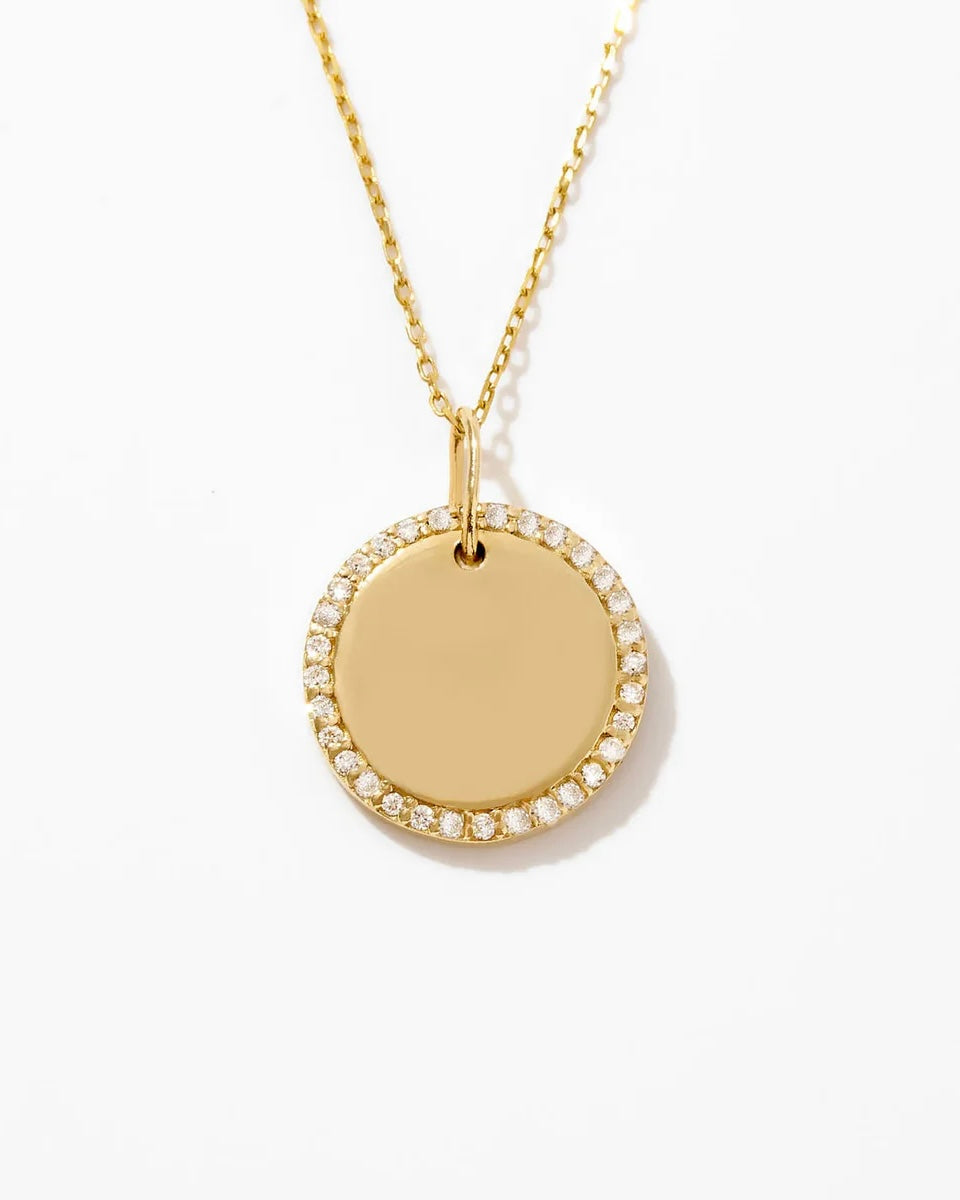 Disc Pendant Necklace - CG3901S,CG3902S,CG3903S