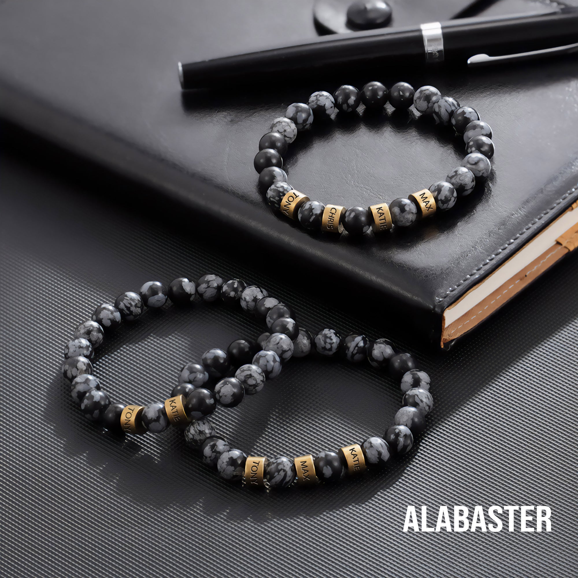 Customized Lava Tiger Eye Stone Beads Bracelet for Men