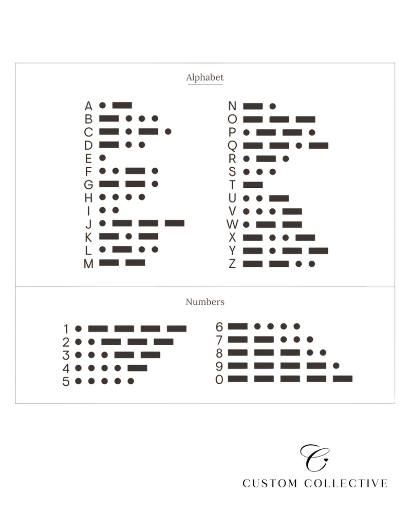 Morse Code Necklace - CG3997S,CG3998S,CG3999S