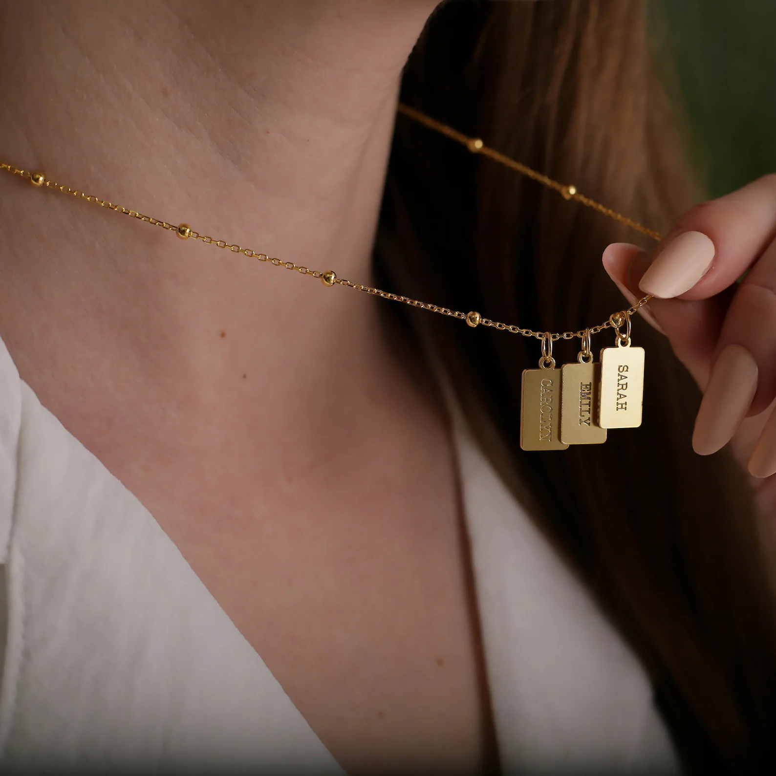 Name Tag Necklace - CG4003S,CG4004S,CG4005S,CG4006S,CG4007S,CG4008S,CG4009S,CG4010S,CG4011S,CG4012S,CG4013S,CG4014S,CG4015S,CG4016S,CG4017S