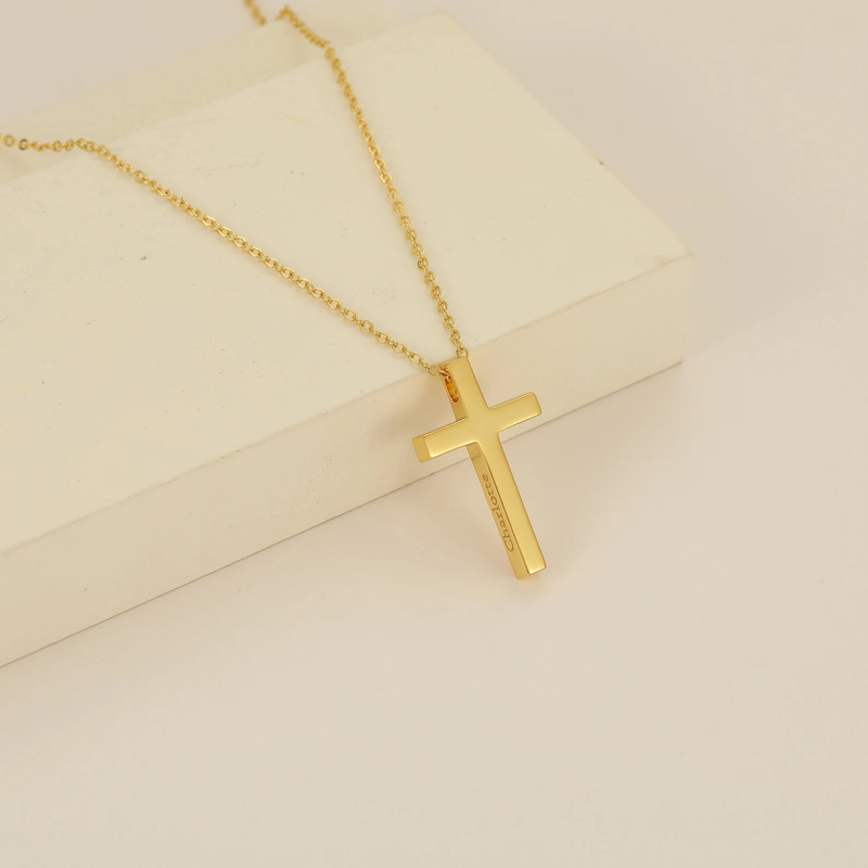 Personalized Cross Name Necklace - CG3934S,CG3935S,CG3936S