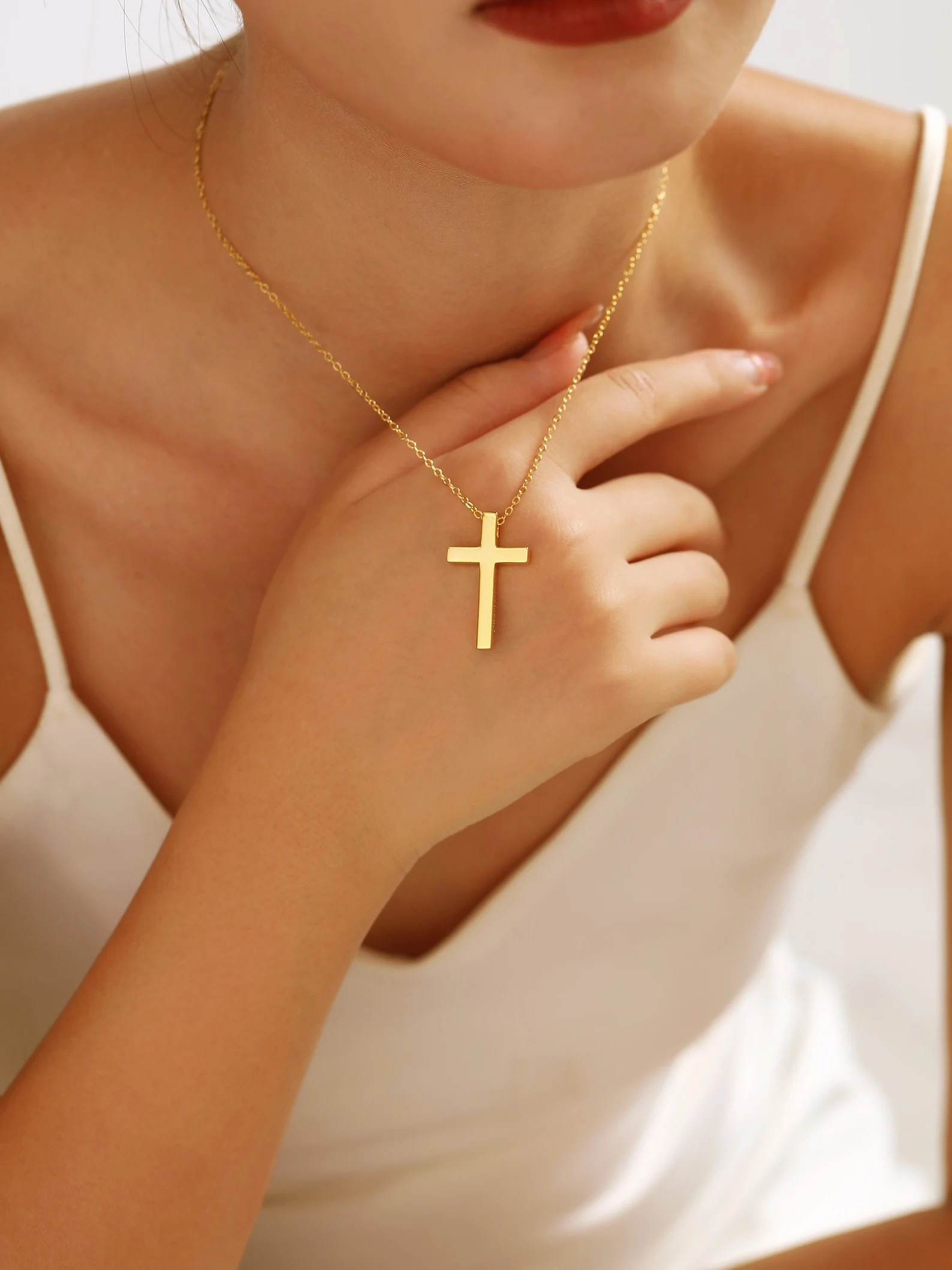 Personalized Cross Name Necklace