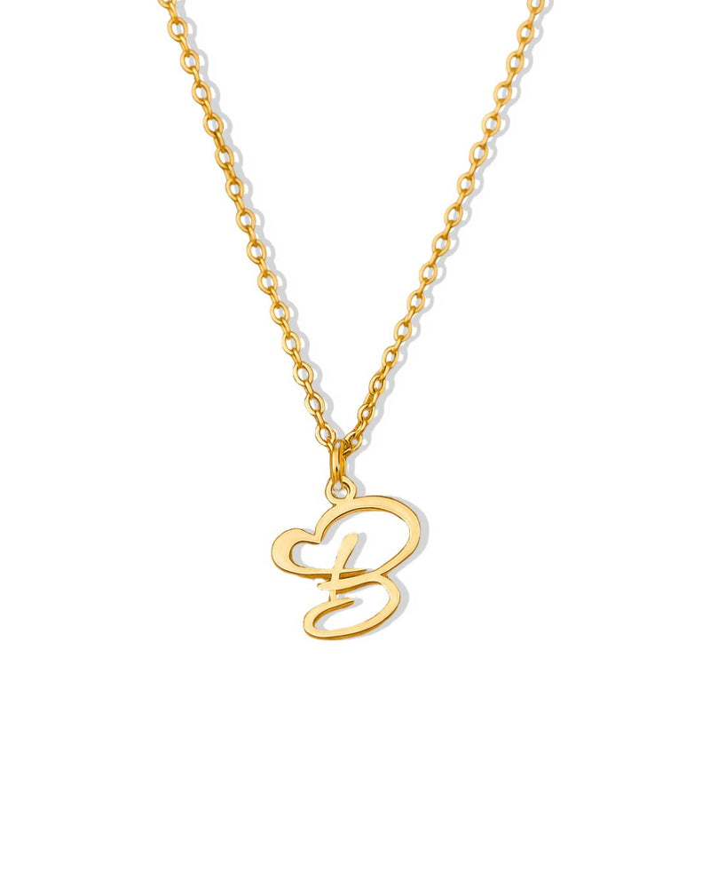 Love Initial Necklace - CG3813S,CG3814S,CG3815S