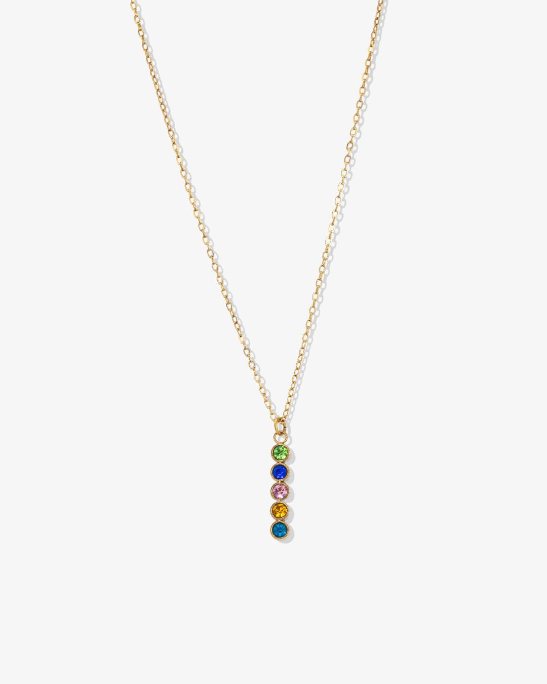 Birthstone Drop Necklace - CG4365S,CG4366S,CG4367S,CG4368S,CG4369S,CG4370S,CG4371S,CG4372S,CG4373S,CG4374S,CG4375S,CG4376S,CG4377S,CG4378S,CG4379S