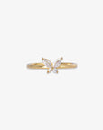 Dainty Butterfly Diamond Ring