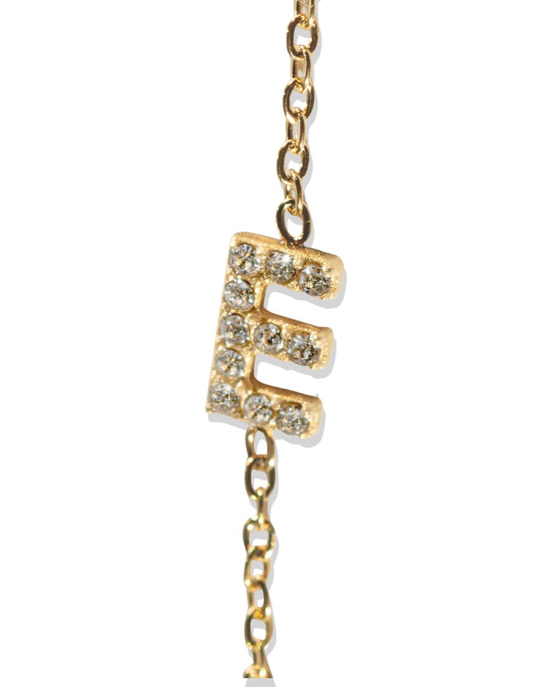 Diamond Sideway Initial Necklace - CG3837S,CG3838S,CG3839S,CG3840S,CG3841S,CG3842S,CG3843S,CG3844S,CG3845S,CG3846S,CG3847S,CG3848S,CG3849S,CG3850S,CG3851S