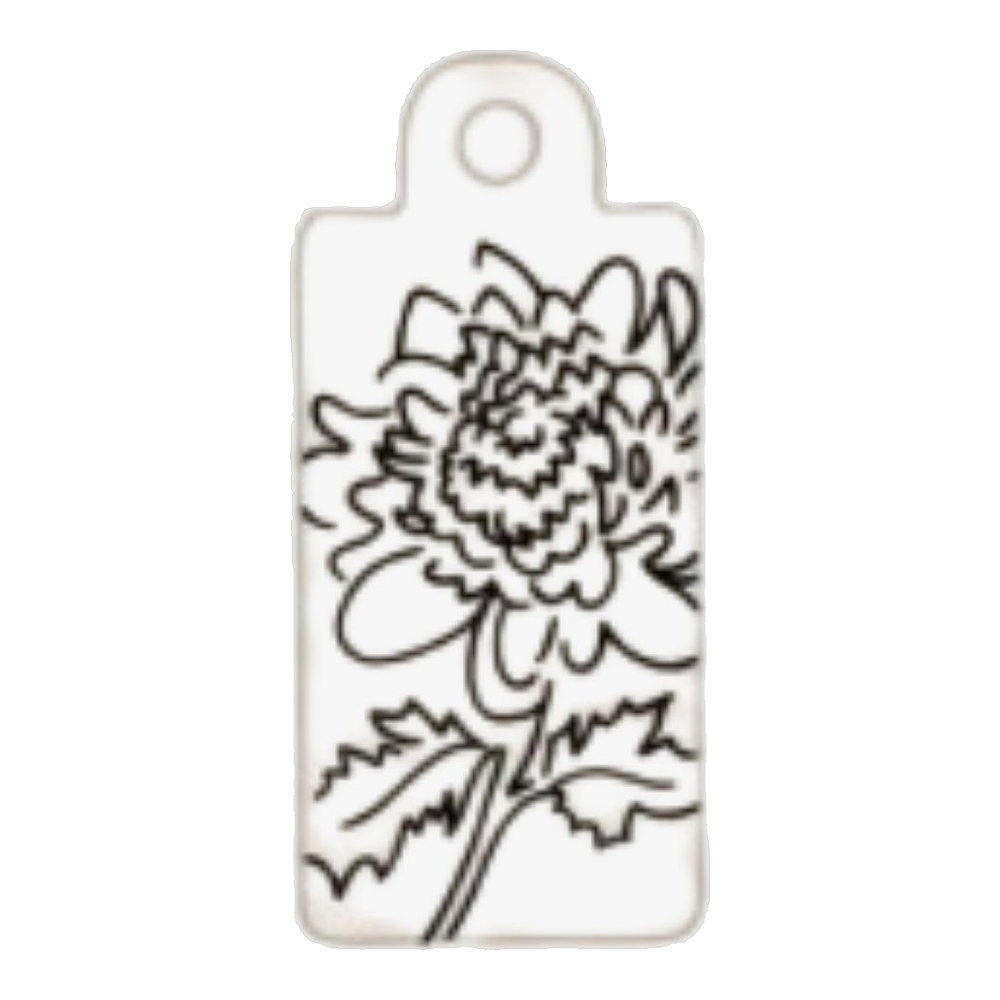 November — Chrysanthemum birth flower tag