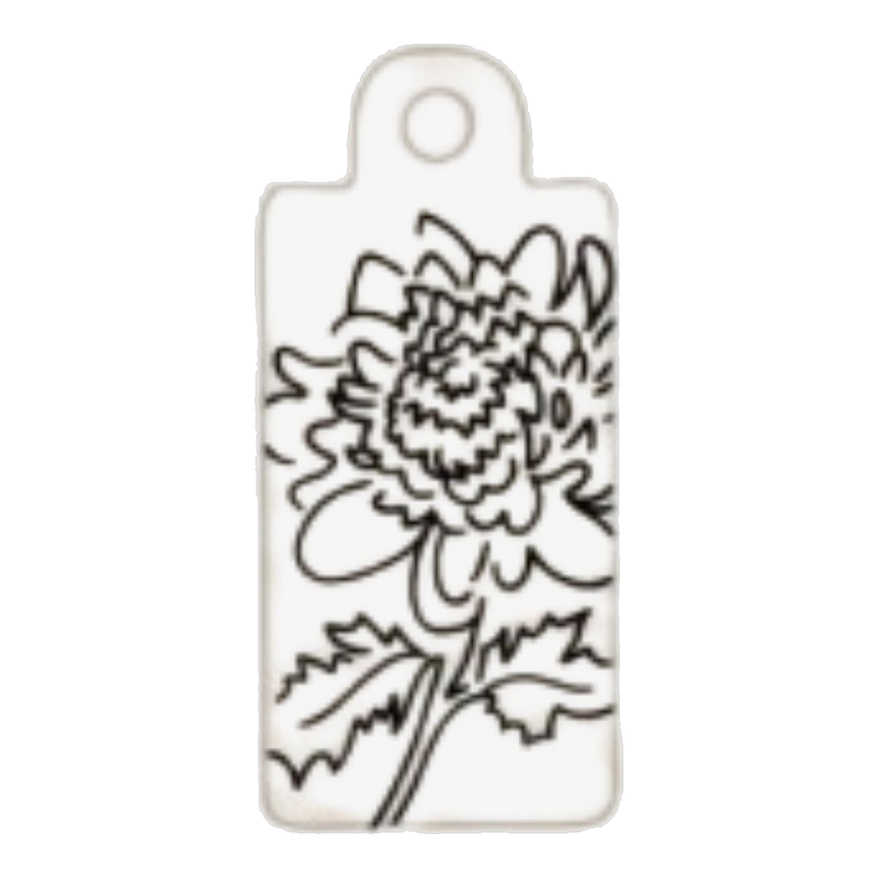 November — Chrysanthemum birth flower tag