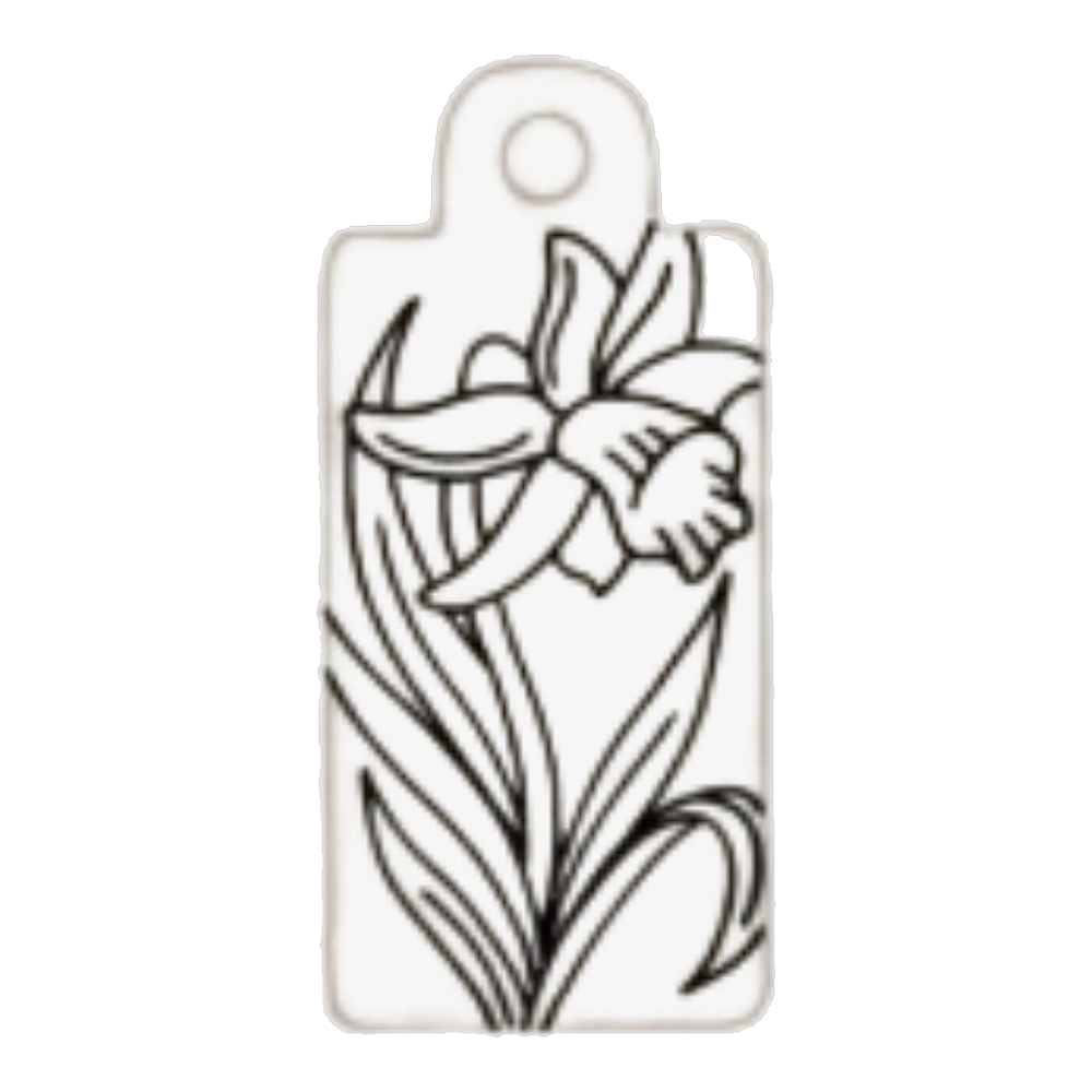 March — Daffodil birth flower tag