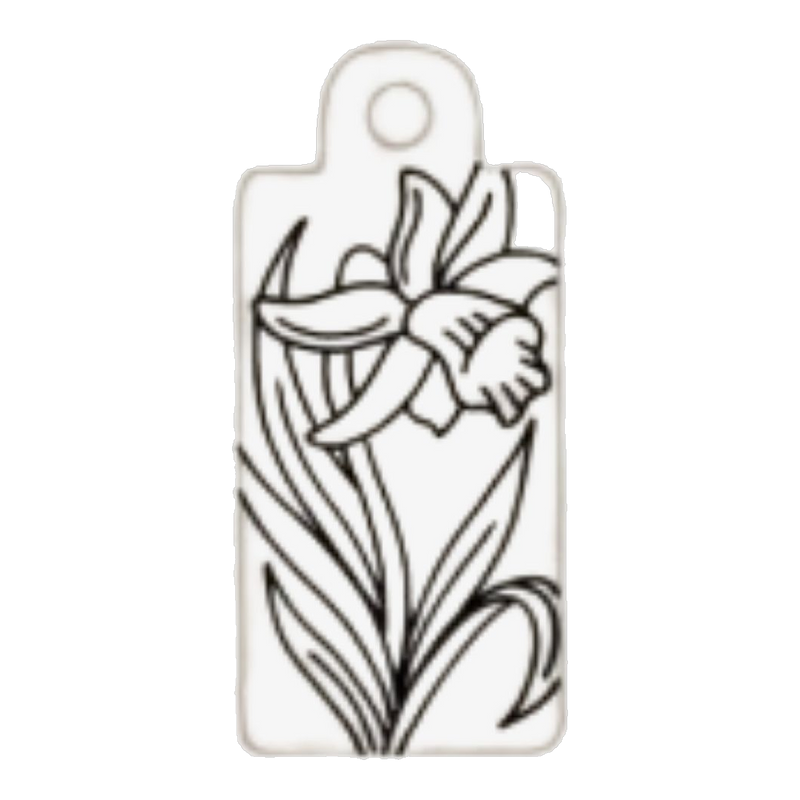 March — Daffodil birth flower tag