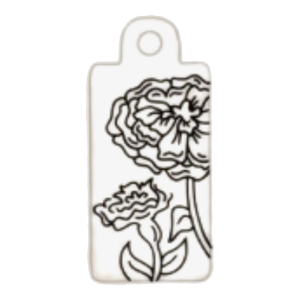 October — Marigold birth flower tag
