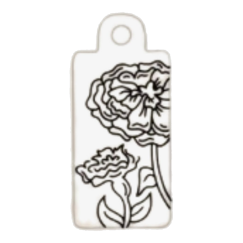 October — Marigold birth flower tag
