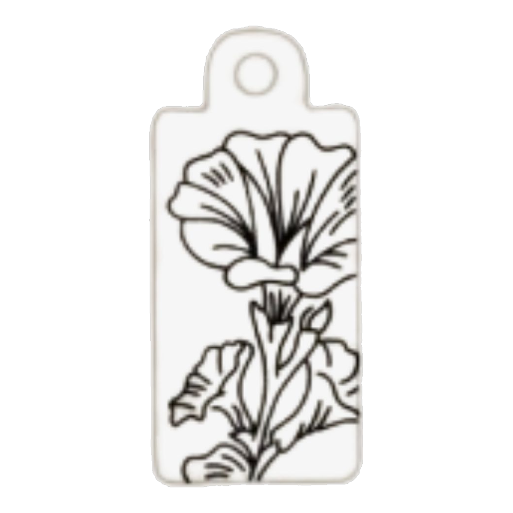September — Morning Glory birth flower tag