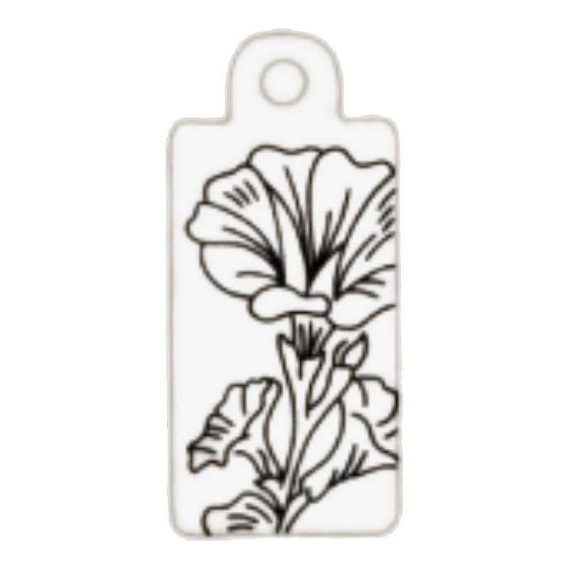 September — Morning Glory birth flower tag