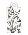 January — Snowdrop birth flower tag