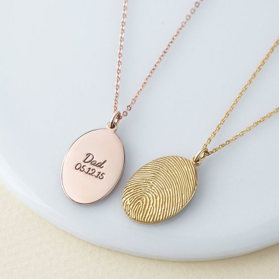 Fingerprint Handwriting Necklace