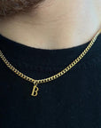 Men Custom Initial Cuban Personalized Necklace