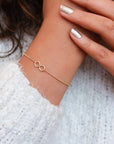 Dainty Infinity Charm Bracelet