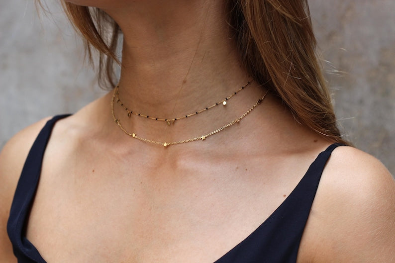 Multiple Stars Charm Necklace - CG4318S,CG4319S,CG4320S