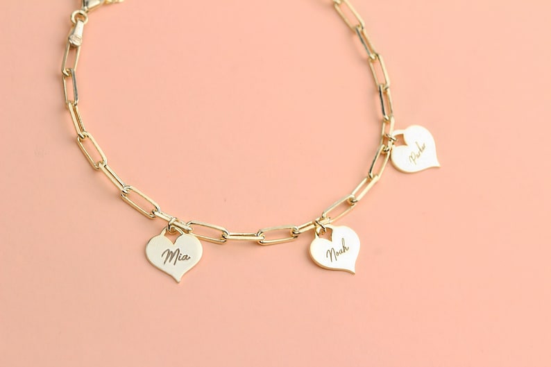 Link Chain Charm Bracelet