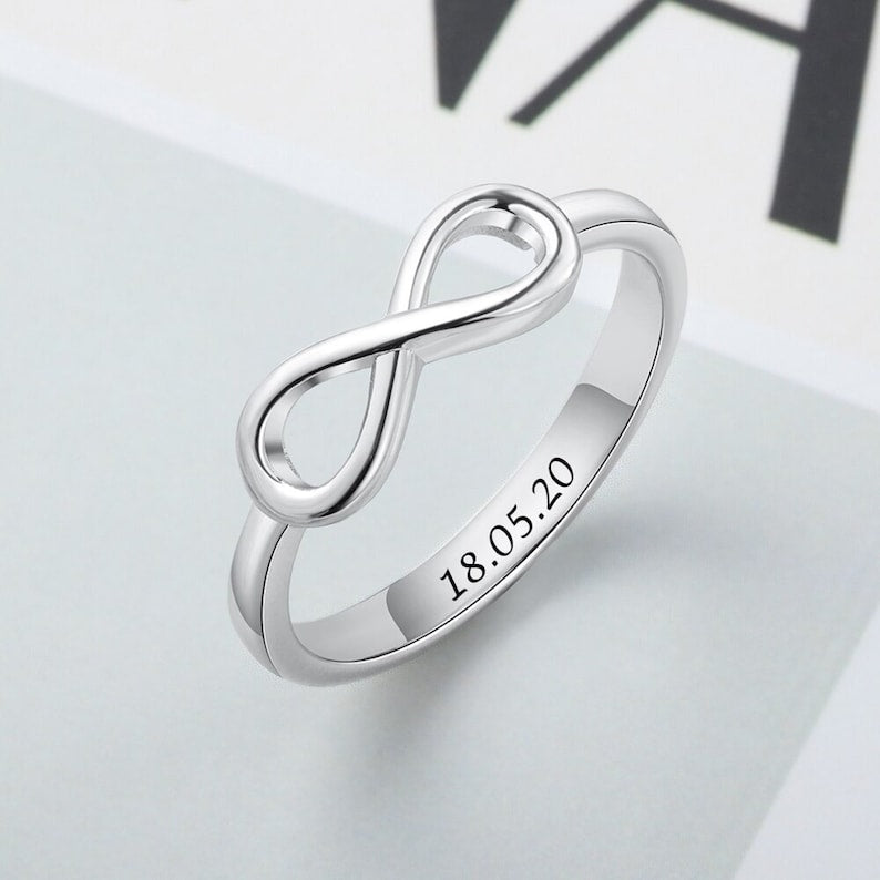 Custom Engraved Infinity Ring