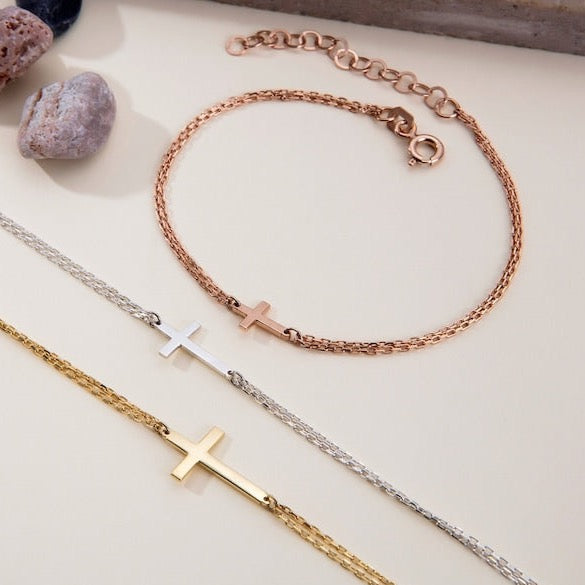 Dainty Cross Bracelet