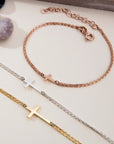 Dainty Cross Bracelet