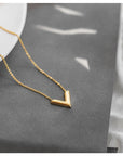 Dainty Minimalist V Necklace