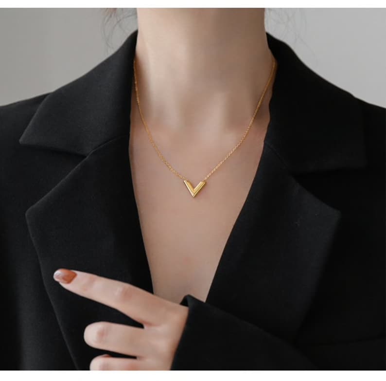 Dainty Minimalist V Necklace - CG2543S,CG2544S,CG2545S