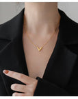 Dainty Minimalist V Necklace