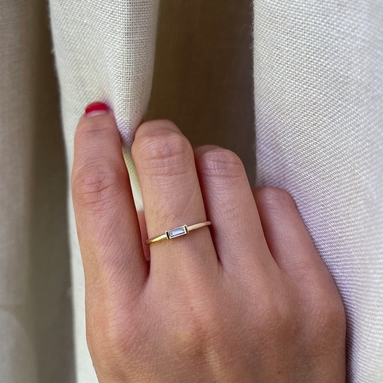 Baguette Gold Diamond Ring