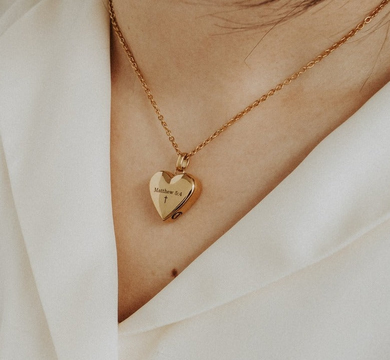 Custom Heart Urn Necklace - CG1624S,CG1626S