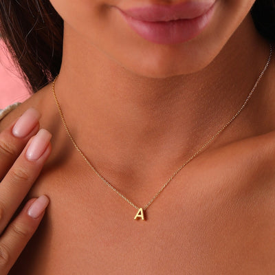 Minimalist Single Letter Necklace - CG2690S,CG2691S,CG4364S