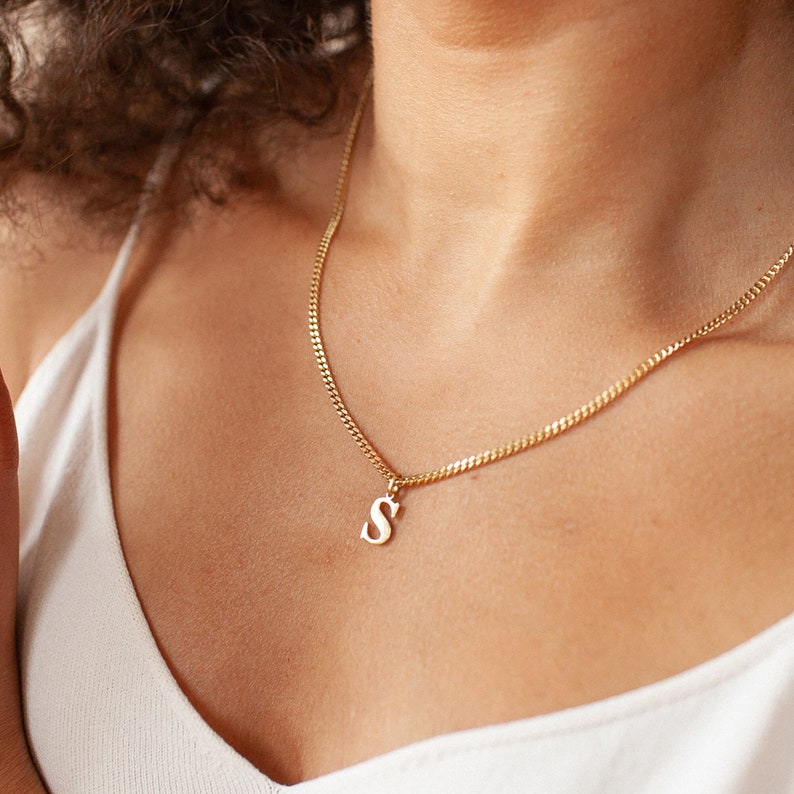 Initial Block Charm Necklace - CG2444S,CG2445S,CG4361S