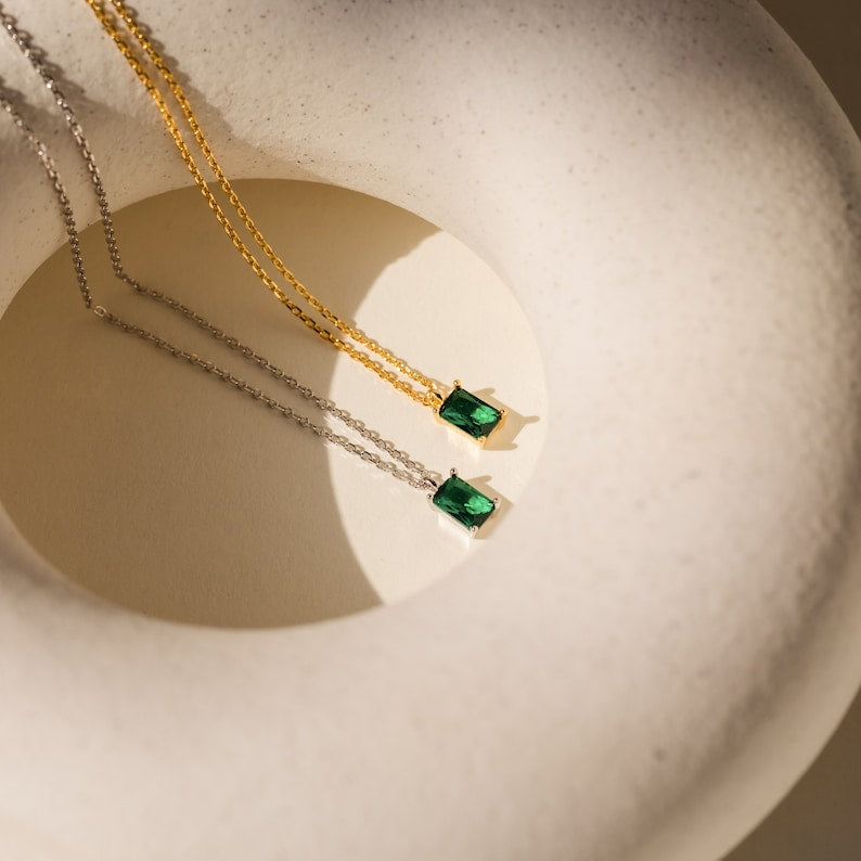 Emerald Gemstone Necklace