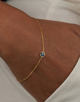 Dainty Evil Eye Charm Bracelet