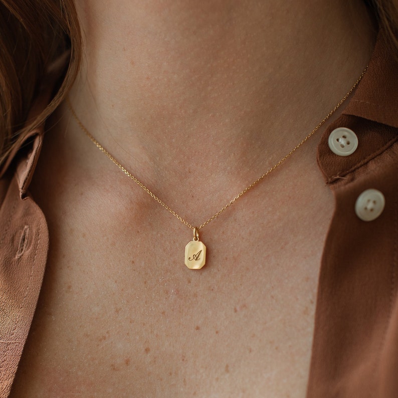 Custom Engraved Mini Tag Necklace - CG2509S,CG2510S,CG2511S