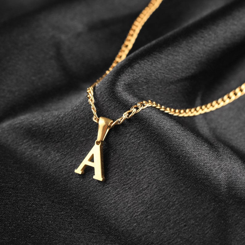 Mens Cuban Initial Necklace - CG2726S,CG2727S,CG2728S