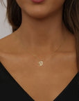 Dainty Initial Script Necklace