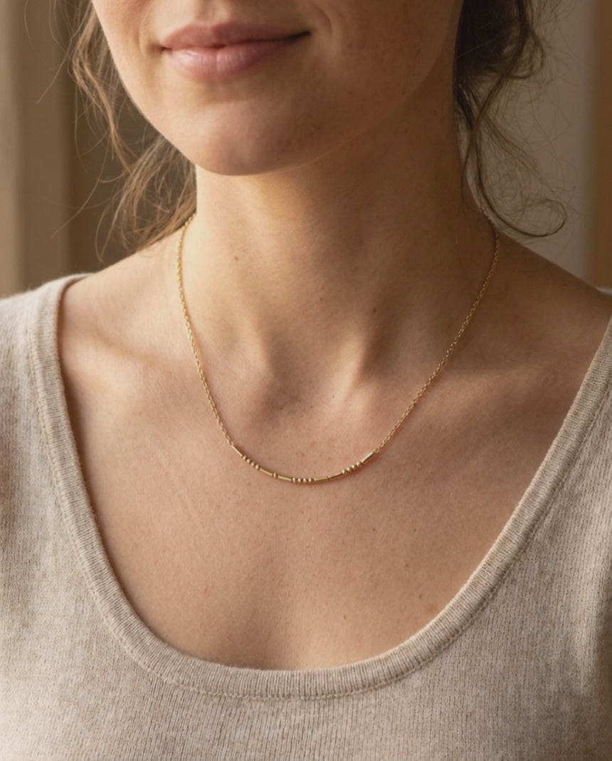 Morse Code Necklace