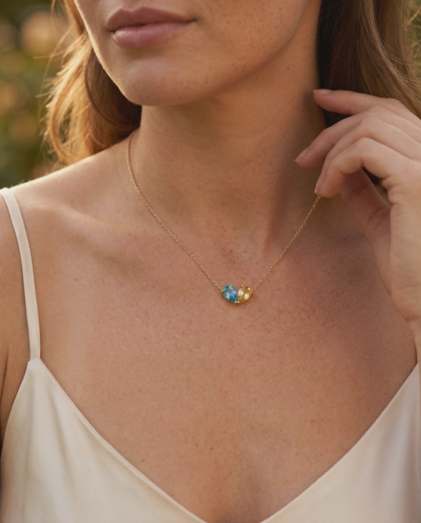 Birthstone Heart Necklace