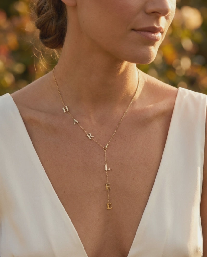 Drop Name Necklace